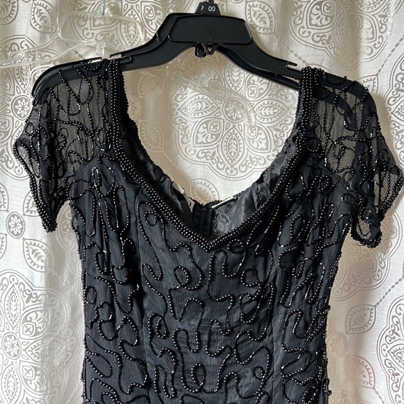 Beaded 80s party dress - Vintage 80s - Picture 3 of 7